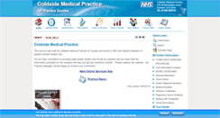 Desktop Screenshot of coldsidemedicalpractice.co.uk